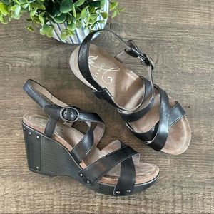 Dansko Black Wedges